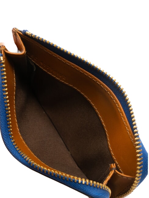 CHIARA  Portafoglio piatto in pelle cognac/oro - Portafogli Donna