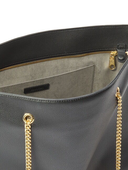 CKJ MINIMAL MONOGRAM Borsa shopping manici catena na black - Borse Donna