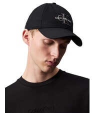 CALVIN KLEIN CKJ MONO LOGO Cappello modello baseball in cotone na black - Cappelli - 3