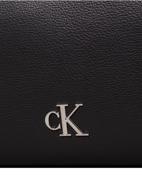 CKJ MINIMAL MONOGRAM Borsa camera case a tracolla na black - Borse Donna