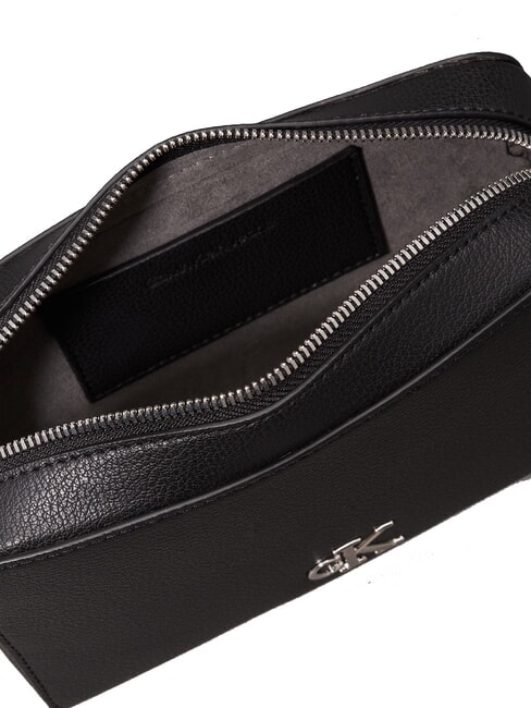 CKJ MINIMAL MONOGRAM Borsa camera case a tracolla na black - Borse Donna
