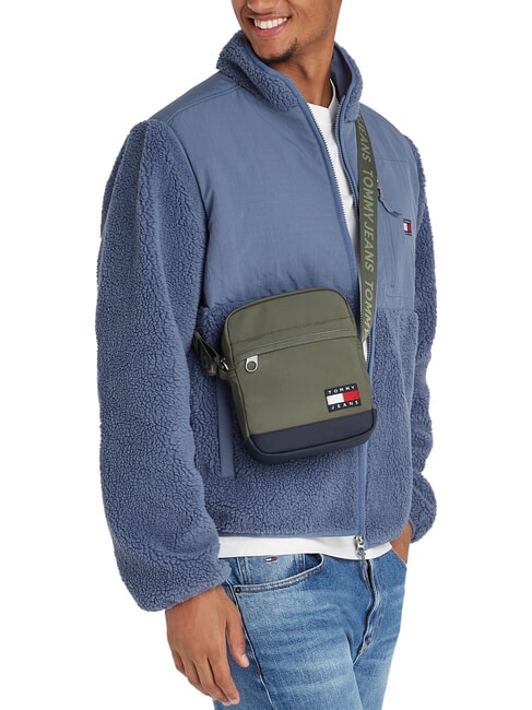 TJM ESS DAILY Borsello pewter green - Tracolle Uomo