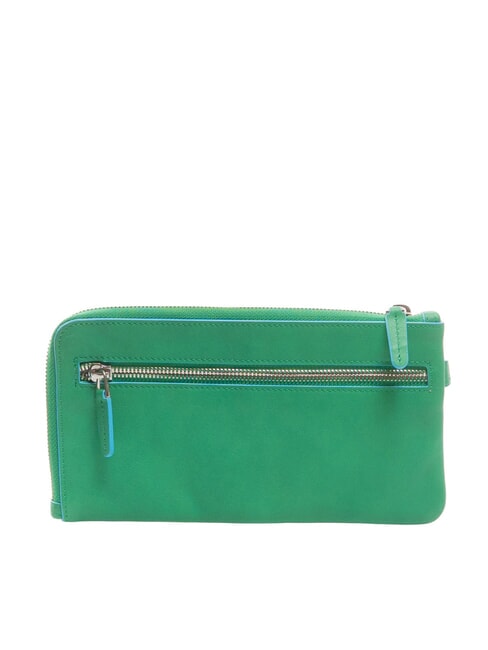 CAMPIONARIO -  BLUE SQUARE Pochette in pelle con polsierina verde/blusquare - Borse Donna