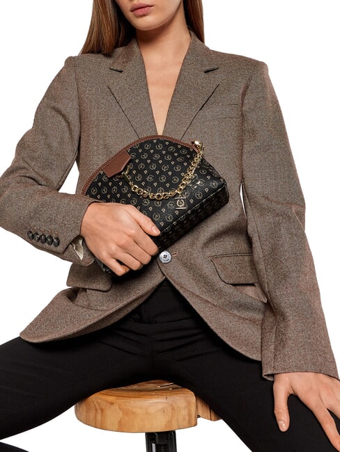 HERITAGE  Mini bag a tracolla nero marrone - Borse Donna