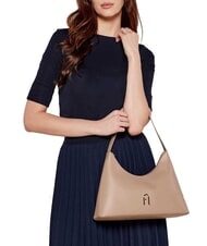 FURLA DIAMANTE Frame bag in pelle greige - Borse Donna - 6