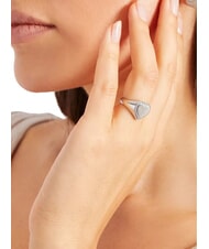 GUESS FINE HEART Anello con cuore e cristalli SILVER - Anelli - 2