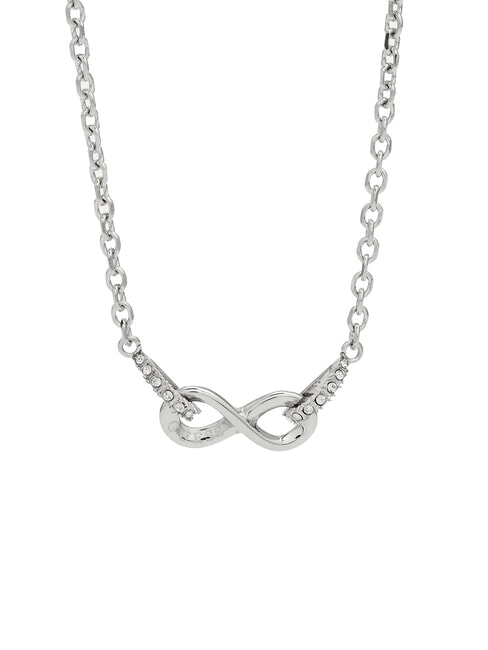 ENDLESS DREAM Collana con charm infinito e zirconi SILVER - Collane