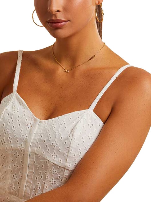 ENDLESS DREAM Collana con charm infinito e zirconi yellow gold - Collane