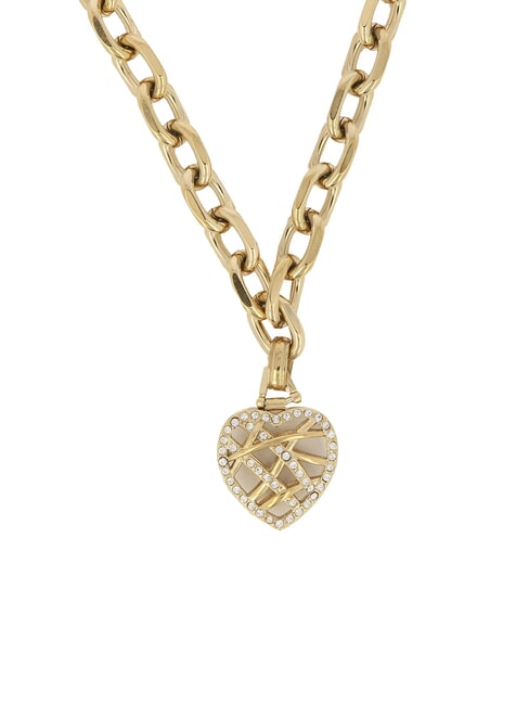HEART CAGE Collana catena con cuore yellow gold - Collane