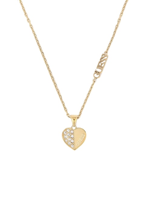 LOVELY Collana con charm cuore e zirconi yellow gold - Collane