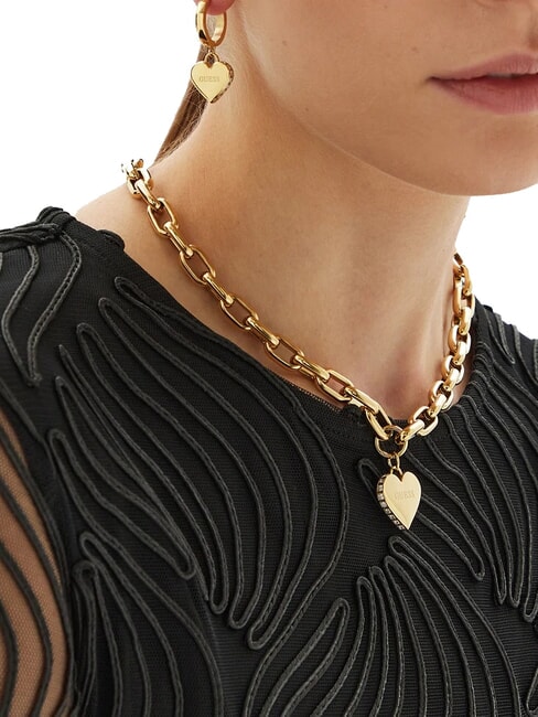 FALLING IN LOVE Collana catena con cuore yellow gold - Collane