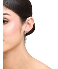 GUESS ALL YOU NEED IS LOVE Orecchini a cuore con logo - Orecchini