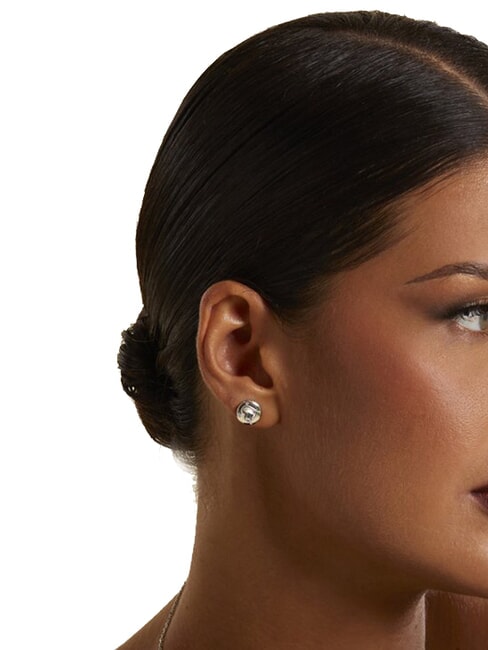 ROLLING HEARTS Orecchini con cuore incastonato yellow gold - Orecchini