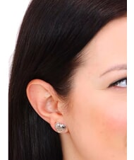 GUESS STUDS PARTY Orecchini a cuore logati - Orecchini