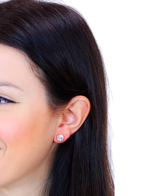 STUDS PARTY Orecchini con cristallo incastonato yellow gold - Orecchini