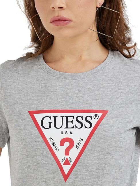 ORIGINAL LOGO T-shirt triangle light melange grey m - T-shirt e Top Donna