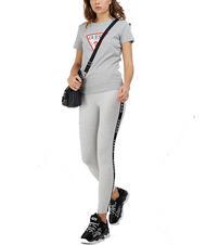 GUESS ORIGINAL LOGO T-shirt triangle light melange grey m - T-shirt e Top Donna - 3