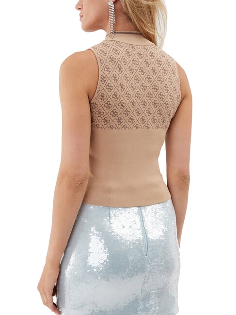 RN LISE 4G Canotta a lupetto coffee and travertin - T-shirt e Top Donna