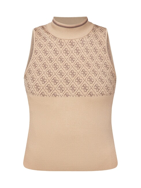 RN LISE 4G Canotta a lupetto coffee and travertin - T-shirt e Top Donna