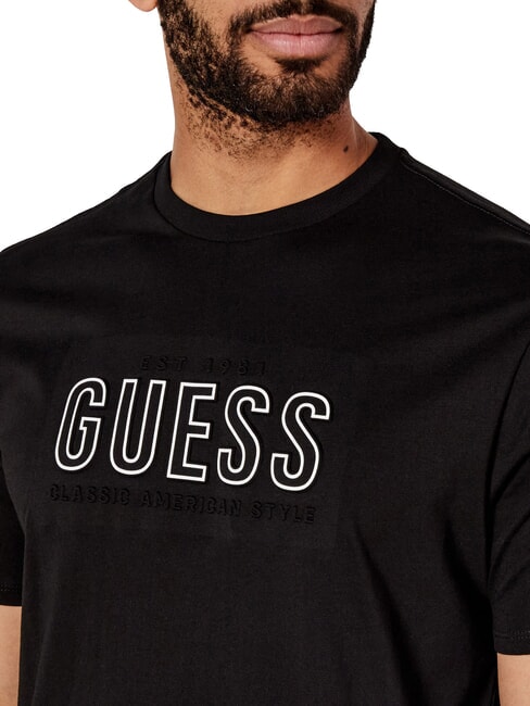 BSC EMBOSSED LOGO T-shirt con stampa in rilievo jet black multi - T-shirt Uomo