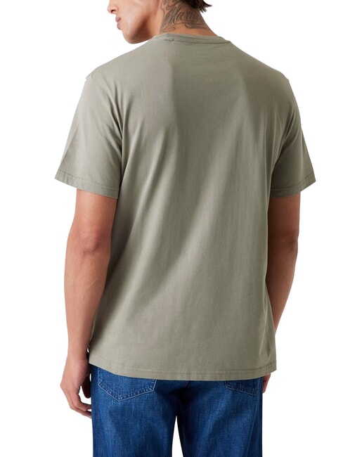 BOX LOGO T-shirt con logo ricamato mossy green - T-shirt Uomo