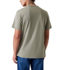 GUESS BOX LOGO T-shirt con logo ricamato mossy green - T-shirt Uomo - 2