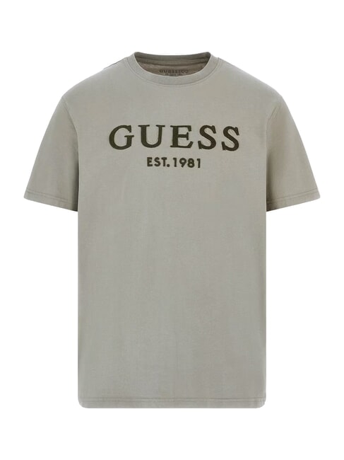 BOX LOGO T-shirt con logo ricamato mossy green - T-shirt Uomo