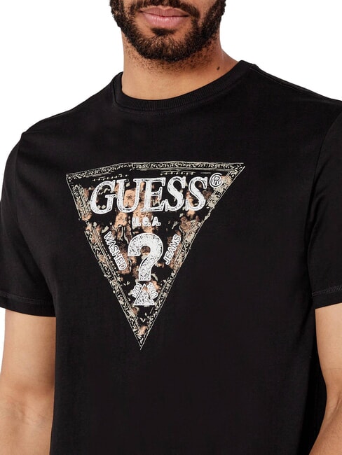 TRIANGLE T-shirt in cotone con stampa jetbla - T-shirt Uomo