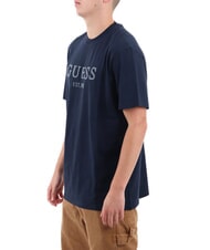GUESS BOX LOGO T-shirt con logo ricamato - T-shirt Uomo