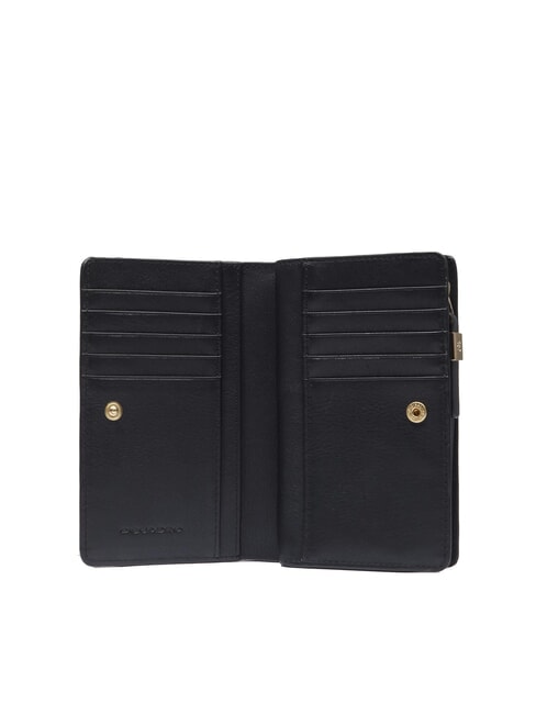 CIRCLE Portafoglio medio in pelle Nero - Portafogli Donna