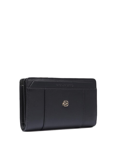 CIRCLE Portafoglio medio in pelle Nero - Portafogli Donna