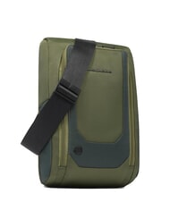 PIQUADRO S140 Zaino monospalla porta iPad in tessuto riciclato VERDE - Zaini da lavoro porta PC - 2