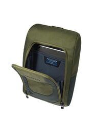 PIQUADRO S140 Zaino monospalla porta iPad in tessuto riciclato VERDE - Zaini da lavoro porta PC - 5