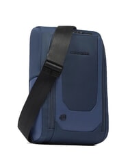 PIQUADRO S140 Zaino monospalla porta iPad in tessuto riciclato blu - Zaini da lavoro porta PC - 2