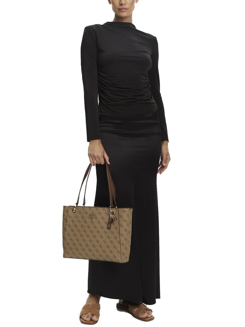 NOELLE 2  Borsa Tote a spalla latte logo/brown - Borse Donna