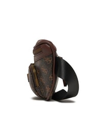 GUESS MILANO Marsupio stampa logo brown/ochre - Marsupi - 3