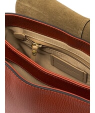 GIANNI CHIARINI HELENA ROUND Borsa in pelle con doppia tracolla brick red - Borse Donna - 5