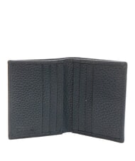 SPALDING SNAP  Portafoglio in pelle martellata blu - Portafogli Uomo - 2