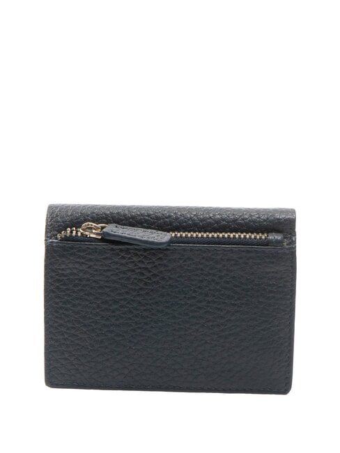 SNAP  Portafoglio verticale in pelle martellata blu - Portafogli Uomo