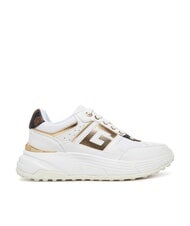GUESS FONZI Sneakers running White/Brown - Scarpe Donna - 2