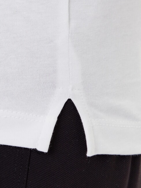 PEARLS LOVE TRIANGLE T-shirt con stampa e applicazioni purwhite - T-shirt e Top Donna