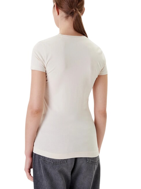 TRIANGLE FLOWERS T-shirt stretch con stampa vanilla blush - T-shirt e Top Donna