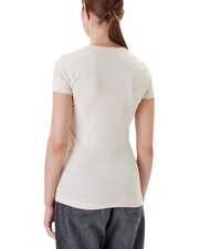 GUESS TRIANGLE FLOWERS T-shirt stretch con stampa - T-shirt e Top Donna