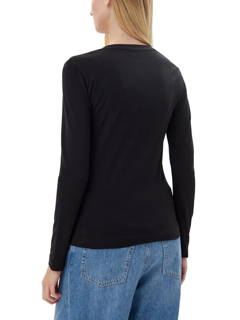 EMBRO SCRIPT LOGO T-shirt a manica lunga con logo e strass jetbla - T-shirt e Top Donna