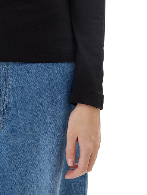 EMBRO SCRIPT LOGO T-shirt a manica lunga con logo e strass jetbla - T-shirt e Top Donna