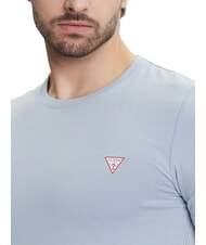 GUESS ORIGINAL T.shirt con logo nimbus blue - T-shirt Uomo - 3