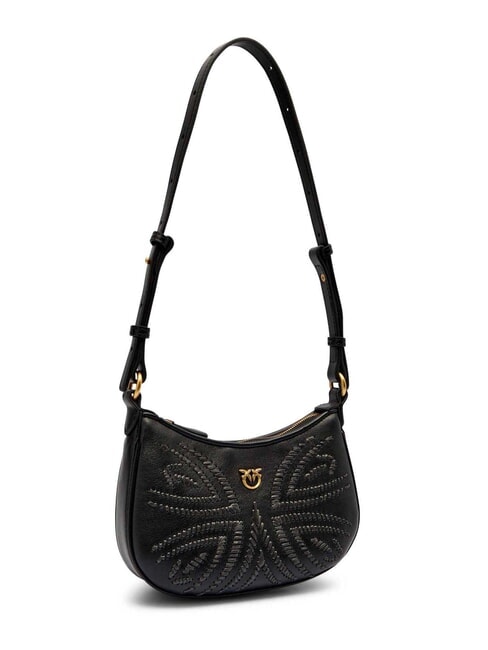 HALF MOON BABY Borsa a spalla nero-antique gold - Borse Donna