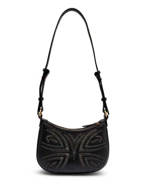 HALF MOON BABY Borsa a spalla nero-antique gold - Borse Donna