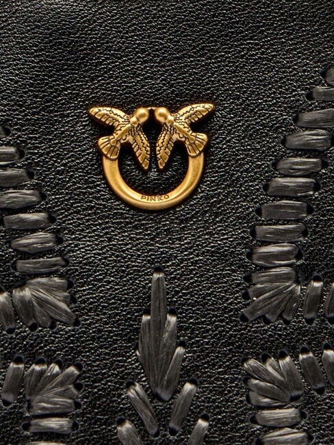 HALF MOON BABY Borsa a spalla nero-antique gold - Borse Donna