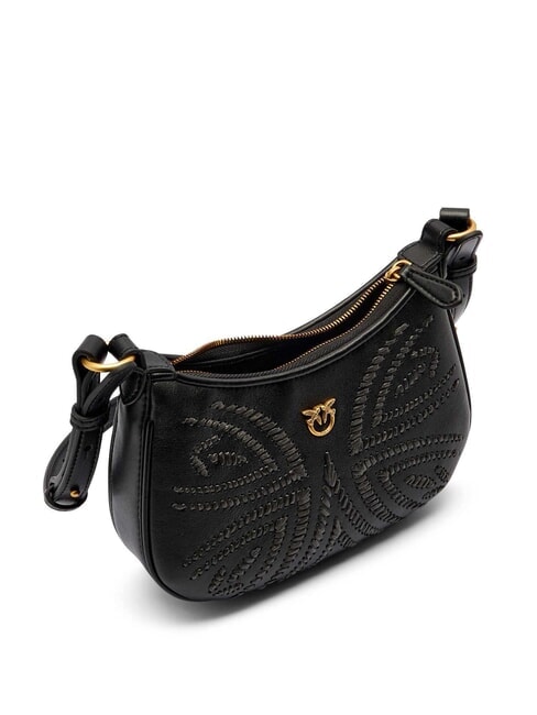 HALF MOON BABY Borsa a spalla nero-antique gold - Borse Donna
